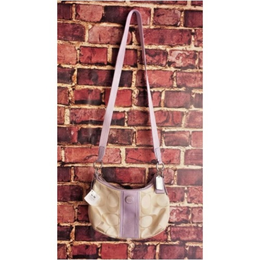 Coach Signature Stripe Demi Shoulder Crossbody - Picture 4 of 8